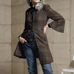 🆕 CABI Plaid FLOUNCE Tweed JACKET Small